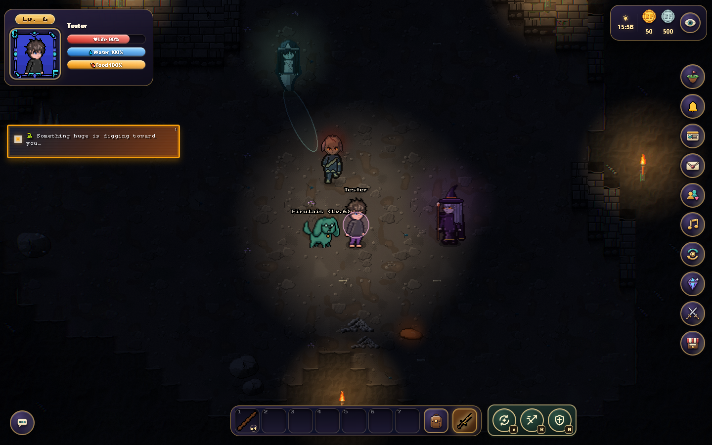 Mage in the current mine: watch the enemy from an open position to anticipate its attacks.